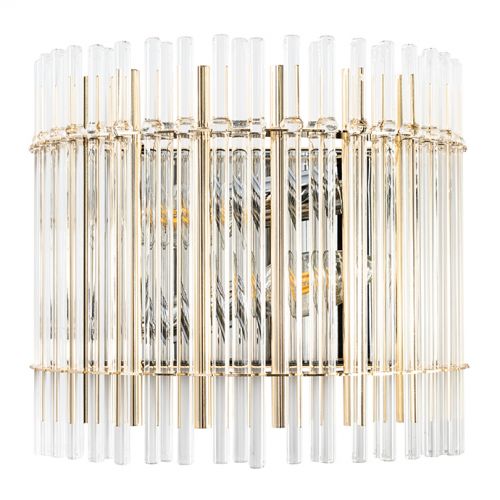 Бра Crystal Lux AURELIO AP2 GOLD+CHROME/TRANSPARENT